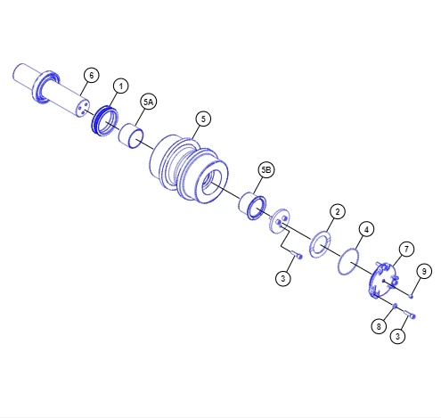 Cat 374 Excavator Support Roller 542-8380